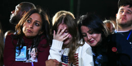 Kamala Harris supporters react to election results