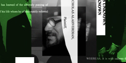 Photo collage of Nicholas Alahverdian and excerpts of text that read "Nicholas Alahverdian Plaintiff" 