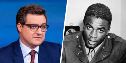 Chris Hayes and Jackie Robinson.