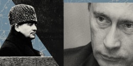 Photo Illustration: Gorbachev and Putin
