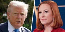 President Donald Trump; Jen Psaki.