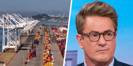 Side by side of a port and  Joe Scarborough