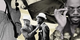Photo Illustration: Images of Black men's fashion through  history
