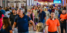 People at airport.