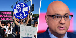 Split of protests to keep abortion legal and Ali Velshi