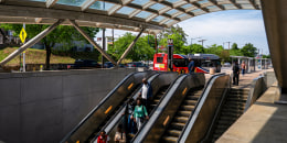 The Stadium-Armory Metro station near the Robert F. Kennedy Memorial Stadium.