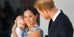 Prince Harry, Duke of Sussex, Meghan, Duchess of Sussex and their baby son Archie Mountbatten-Windsor.