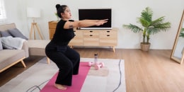 Woman doing squats
