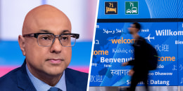 Ali Velshi; arrivals at JFK.