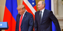 President Donald Trump and Russia's President Vladimir Putin 