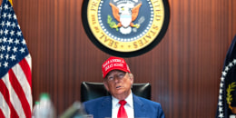 President Trump In The Situation Room During Strike on Iran