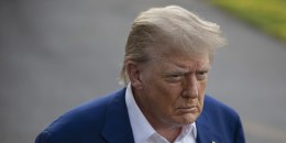 US President Donald Trump departs White House for NATO Summit