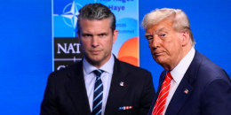 President Donald Trump and Defense Secretary Pete Hegseth 