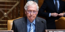 Sen. Mitch McConnell, R-Ky., at a hearing on June 18, 2025. 