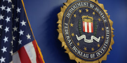 El logotipo de la Oficina Federal de Investigación (FBI).