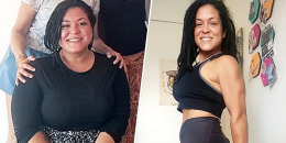 Alexandra Briceno before and after.