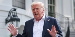 President Trump Departs White House En Route To Texas
