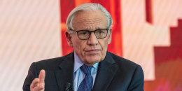 Journalist Bob Woodward at a conference in 2022 in Portugal. 