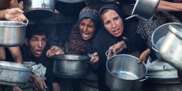 Food Distribution In Gaza, Palestine