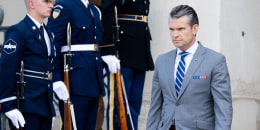 Defense Secretary Pete Hegseth at the Pentagon
