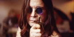 Ozzy Osbourne London 1991 cross necklace