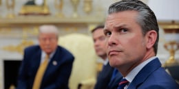 Pete Hegseth and Donald Trump at the White House.