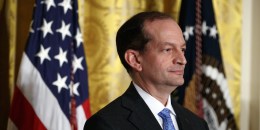 Image: Secretary of Labor Alex Acosta at an event in the East Room of the White House on Oct. 6, 2017.