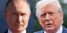 Russian President Vladimir Putin; U.S. President Donald Trump.