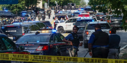 Law enforcement near the Centers For Disease Control (CDC) Global Headquarters 