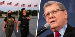 Federal agents and Charlie Sykes.