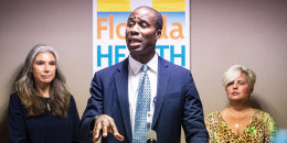 Florida's Surgeon General Dr. Joseph Ladapo at a press conference on Jan. 16, 2025.