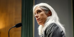 Susan Monarez testifies in the Dirksen Senate Office Building