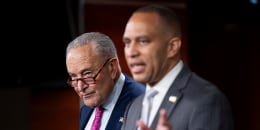 House Minority Leader Hakeem Jeffries and Senate Minority Leader Chuck Schumer