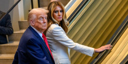Donald Trump and Melania Trump.