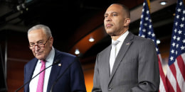 chuck charles schumer hakeem jeffries politics political politicians