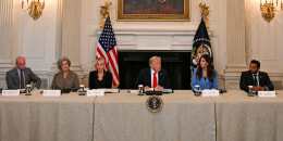 Rountable including Donald Trump.