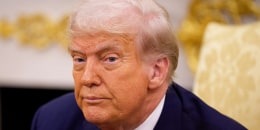 U.S. President Donald Trump in the Oval Office.