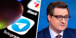 Image of Telegram app; Chris Hayes