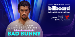 Bad Bunny será reconocido con el Premio Billboard Artista Latino del Siglo 21 en los Premios Billboard de la Música Latina 2025 por Telemundo