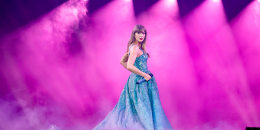 Taylor Swift performs onstage during "Taylor Swift | The Eras Tour" at Rogers Centre on November 14, 2024 in Toronto, Ontario.