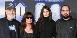 Rob Reiner, Michele Singer Reiner, Romy Reiner and Nick Reiner arrive at the premiere of "Spinal Tap II: The End Continues" 