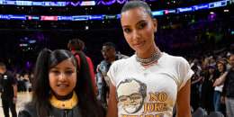 Celebrities At The Los Angeles Lakers Game