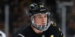 Charlie McAvoy of the Boston Bruins skates against the Seattle Kraken on Jan. 15, 2026 in Boston, Mass.