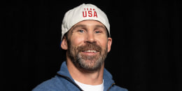 Nick Baumgartner, poses for a photo at Team USA Media Summit, on Oct. 28, 2025, in New York.