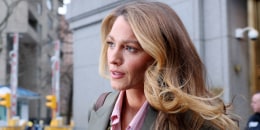 Actress Blake Lively leaves federal court following a court-ordered settlement conference in her civil lawsuit against actor and director Justin Baldoni related to the film "It Ends With Us," in New York on Thursday.