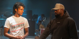 Jaafar Jackson, left, and Antoine Fuqua.