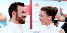 Justin Theroux and Nicole Brydon Bloom on the red carpet