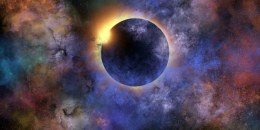 Conceptual universe and galaxies image