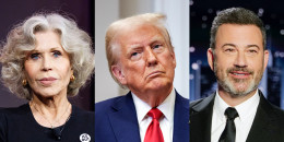 Jane Fonda; President Donald Trump; Jimmy Kimmel.
