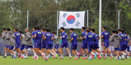 Entrenamiento de Corea del Sur en Guadalajara